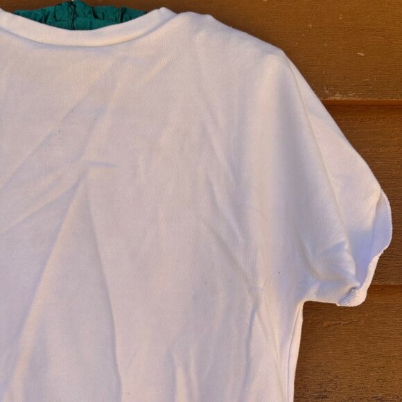 Adidas Girls White Tee Shirt With Multicolor Logo Size 16 Cotton Blend Casual Li - Picture 9 of 11